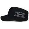 AVIREX Cotton Embroidered Work Simple Style Size Black and Cap, (Regular (Approx. 57-59cm), White)