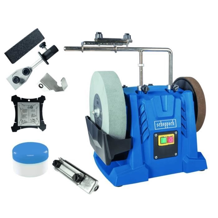 Affûteuse à eau - SCHEPPACH - Tiger 7000S - Meule 250 mm - Moteur 200 W - Pack accessoires