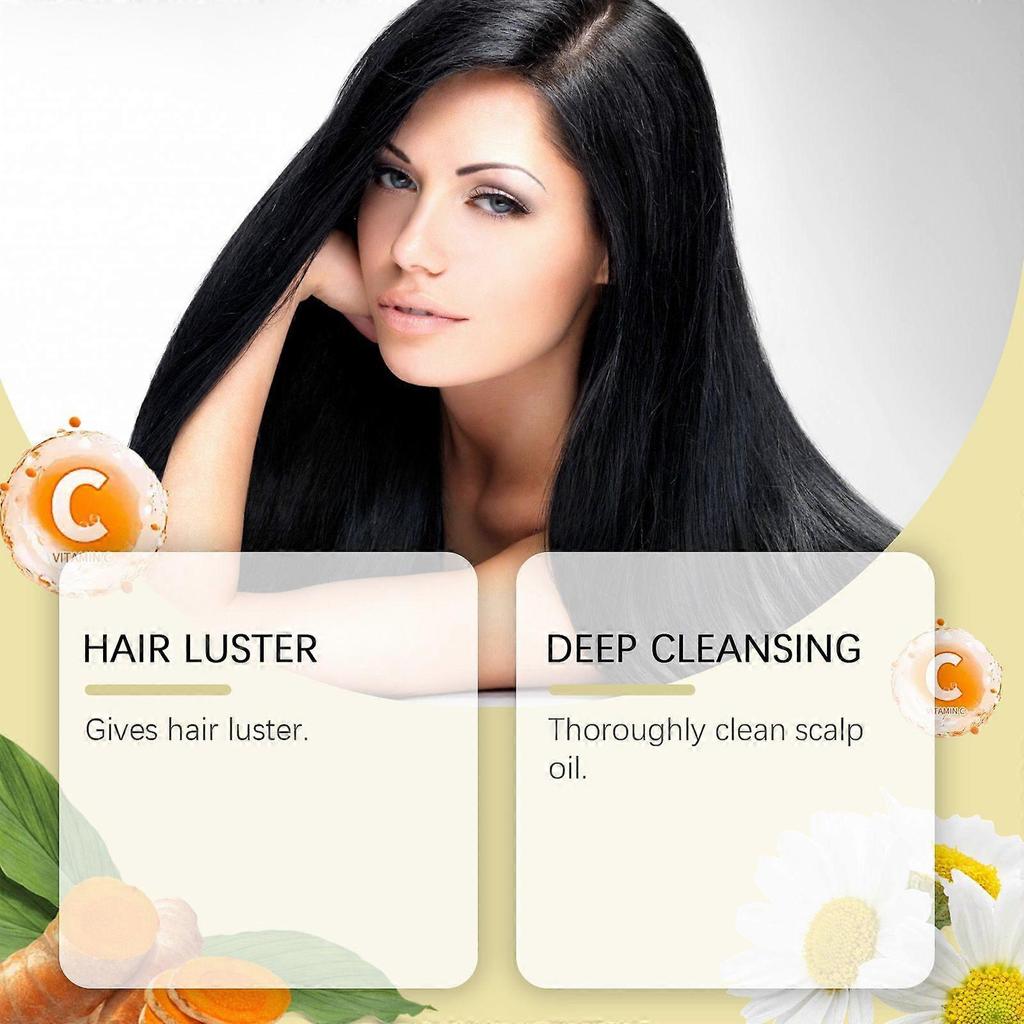 Hoegoa Ginger Shampoo Bar - Gently Cleanses Hair, Moisturizes Strands, Smooths And Adds Shine, Scalp Massage Shampoo Bar