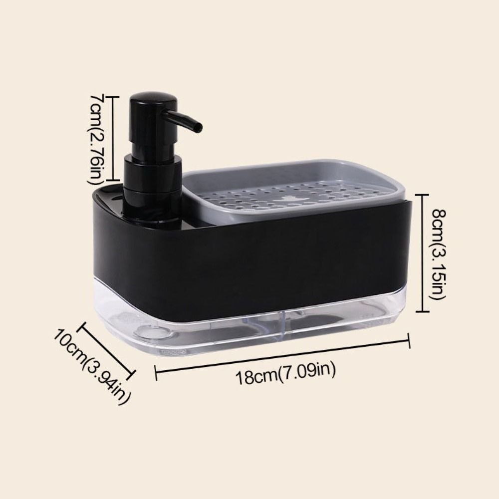 Hand Soap Pump Kitchen Soap Dispenser Plastic Manual Press Soap Box Detergent Dispenser  Bathroom
