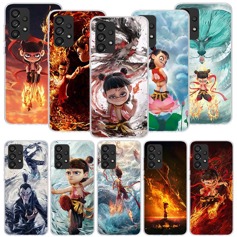 Nesha Nezha Cartoon Phone Case For Samsung Galaxy A17 A16 A14 A15 A13 A57 A56 A54 A55 A53 A37 A36 A34 A35 A33 A26 A24 A25 A23 Ga