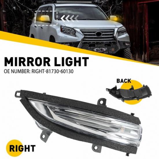 Right Passenger Mirror Light Turn Signal Lamp For Lexus LX570 GX460 81730-60130