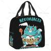 Satanic  Cat Insulated Lunch Bag Waterproof Thermal Cooler Lunch Box with Side Pocket for Women Men Kids Camping Travel