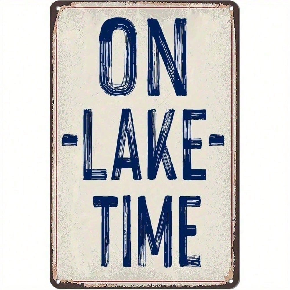 

Retro Metal Tin Sign 12x12 Inch Vintage Lake Wall Art Home Bar Garage Man Cave Decor Waterproof разноцветный
