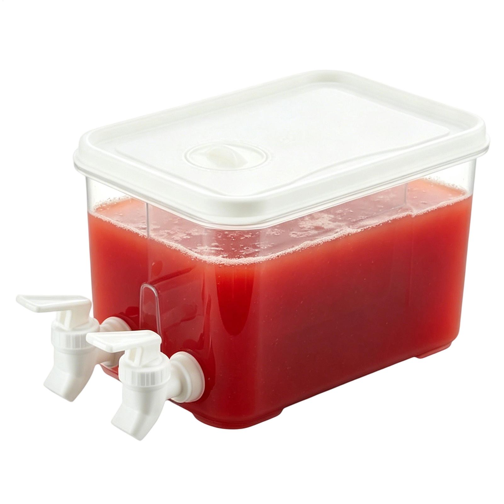 Juice Dispenser for Fridge 3L Drinking Pitcher with Spigot Fridge Beverage Dispenser for Juice Cocktails Iced Tea Soda Party China Mainland