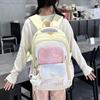 New Schoolbag Female Korean High Value Ins Dopamine Contrasting Color College Style Primary and Secondary School Students Grade Backpack