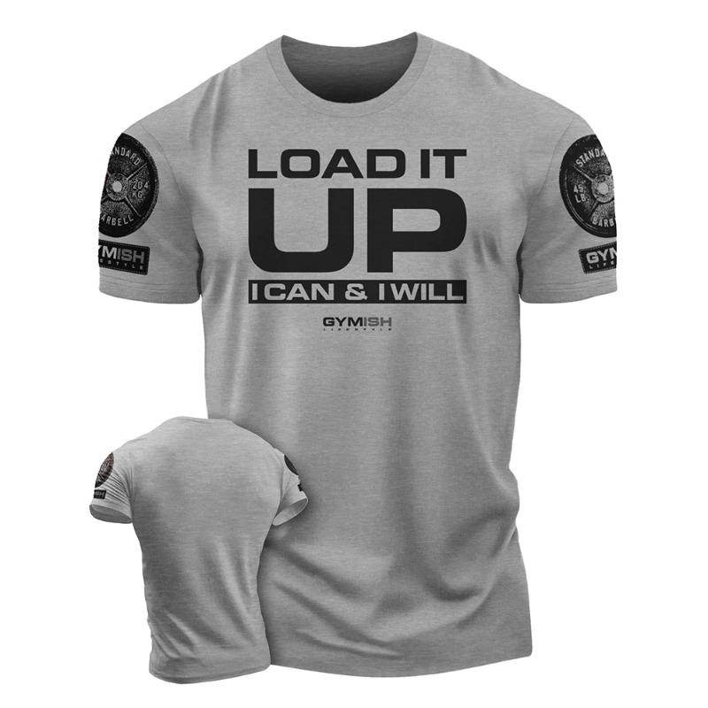 3D Printed Recover Fully Workout T-Shirt Funny Gym T-Shirt High Quality Cotton Men's Short Sleeves Muscle Man Tough Guy T-Shirt