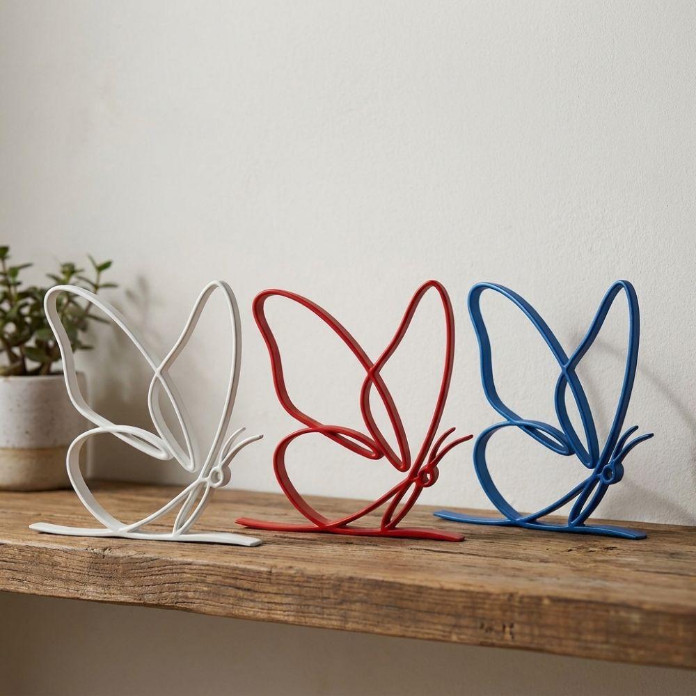 Modern Butterfly Abstract Ornament 3D Printed Butterfly Vibe Table Craft Entryway Accent