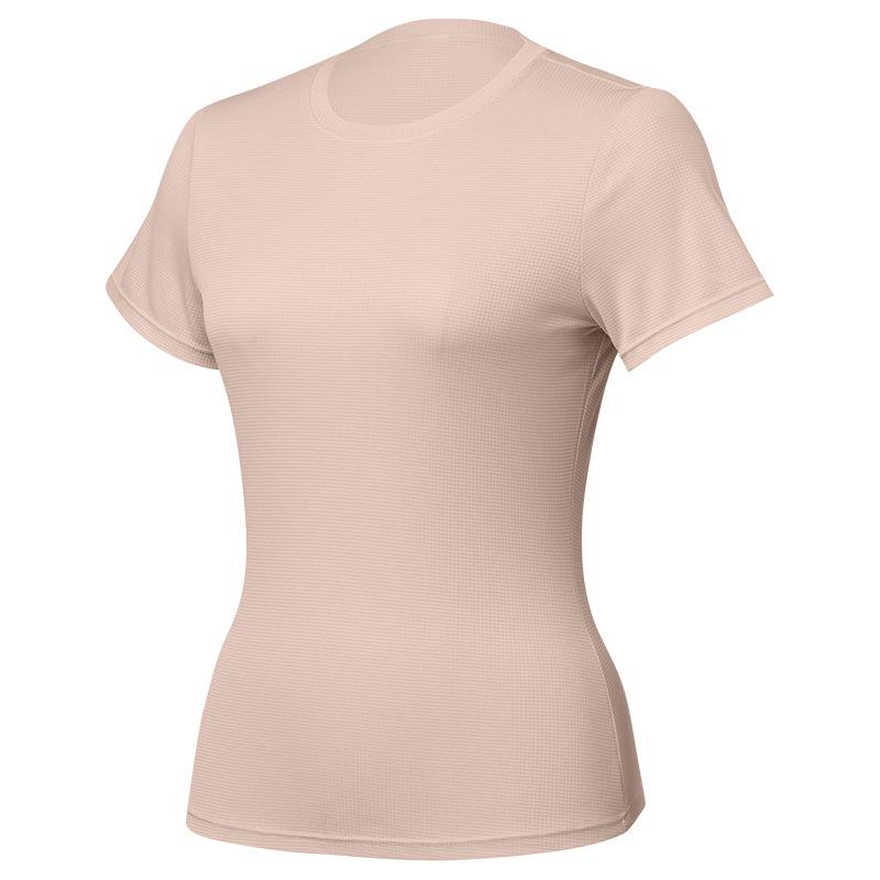 Sports T-shirt for Women, Summer Quick-dry Thin Printed Slim Fit, Short-sleeve Crew Neck Training Top Lightweight Top