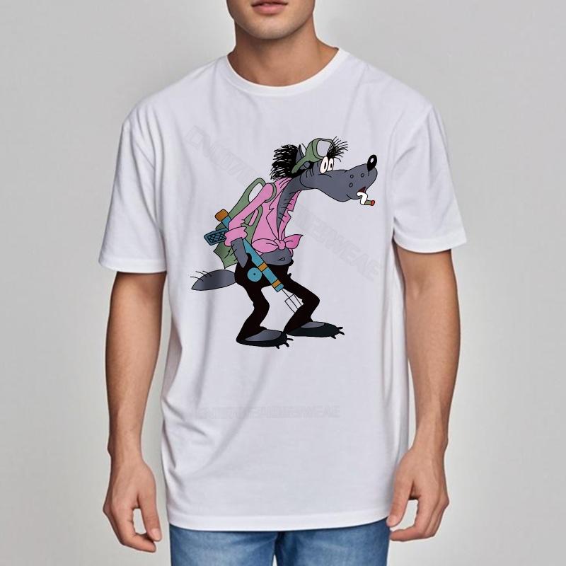 Tee Shirt Vintage Trendy Tshirt Unisex Carrying Cat On Shoulder Black Plus Size Tshirt Cool Trendy Tshirt Streetwear