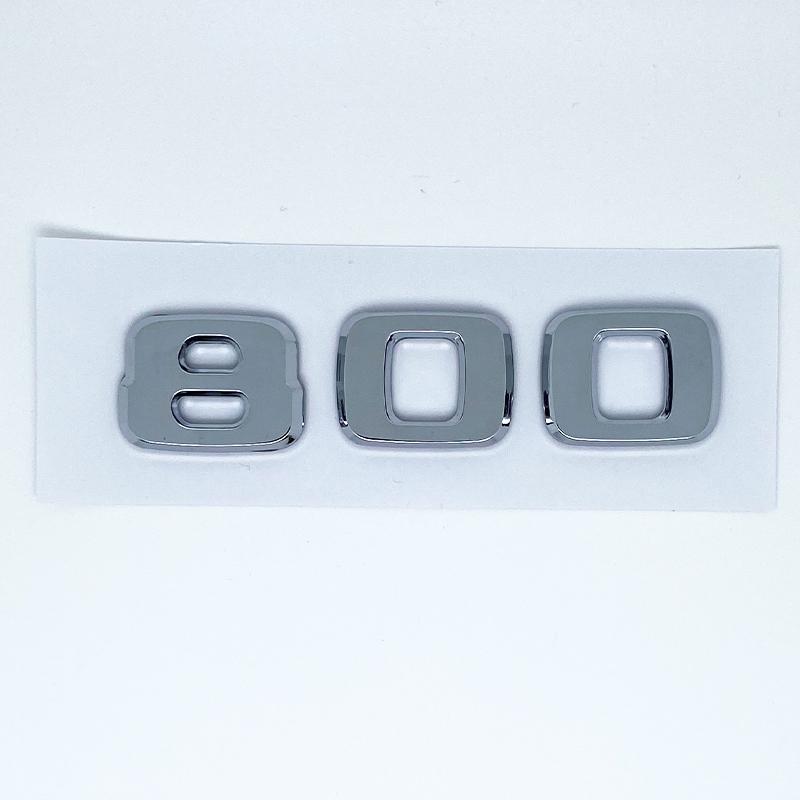 Black Silve Letters B25 30E 900 850 800 700 ABS Emblem for Mercedes Benz Brabus E W212 W213 Car Trunk Badge Logo Sticker