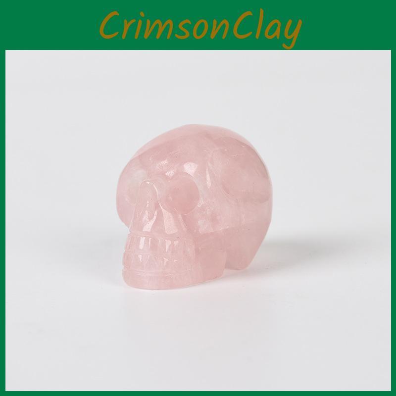 Art Pink Skull Figurine Handicraft Living Room Display Decoration Toy Gifts