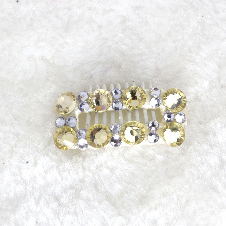 Maltese Rhinestone Puppy & Kitten Hair Clip - Universal Handmade Pet Accessory