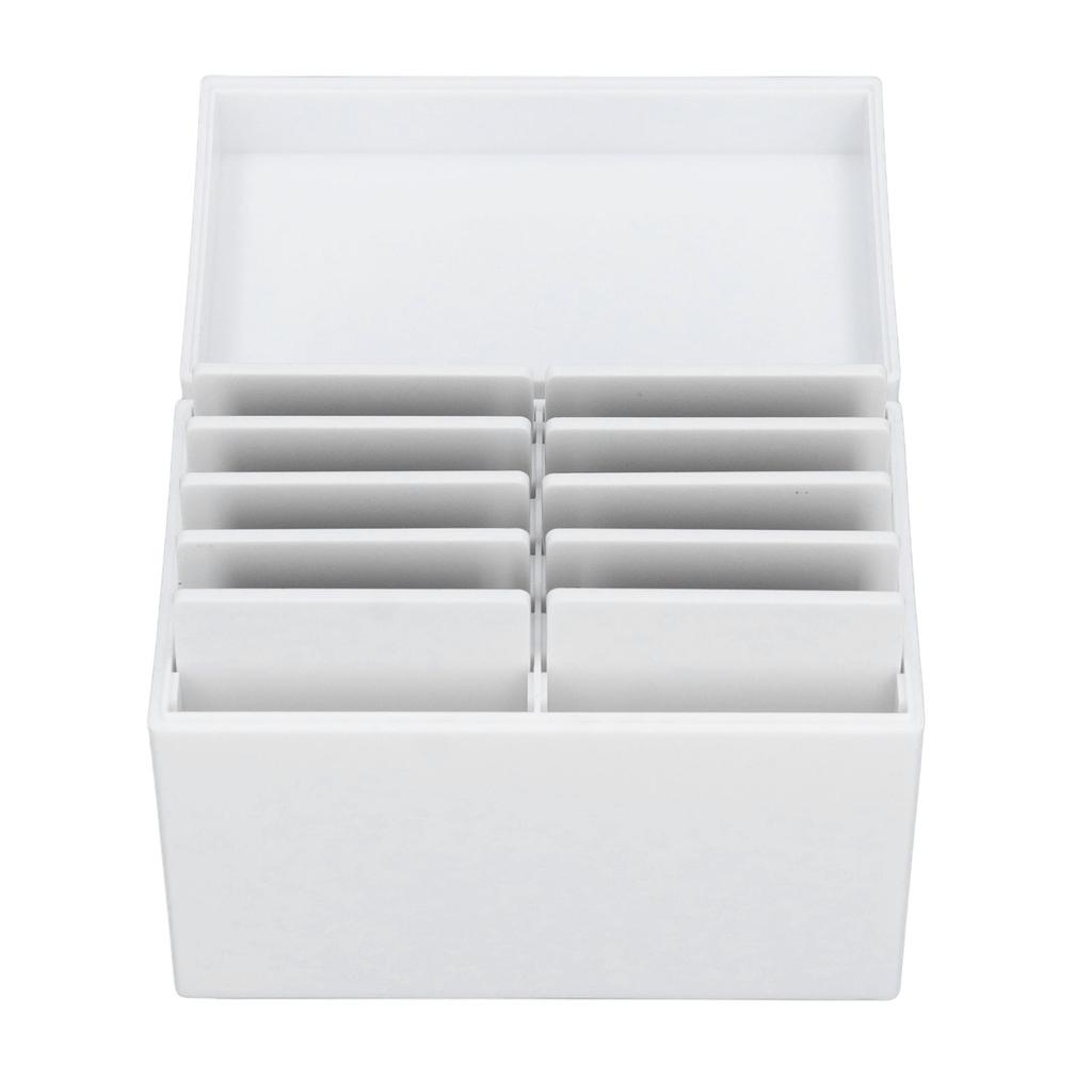 10 Layers Acrylic Eyelash Storage Box with Magnetic Bottom Extension Grafting Tool False Eyelashes