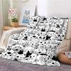 Cute Cat Series Printed Blanket for Sofa Bed Travel Camping Living Room Office Conditioning Blanket for All Seasons Gifts