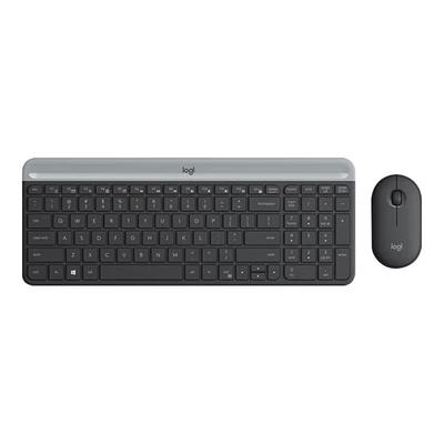 Logitech Combo de Teclado y Ratón Inalámbricos Ultra-Delgados MK470