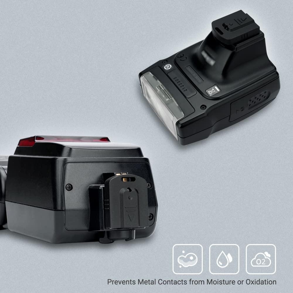 JJC Hot Shoe for Nikon Speedlites and Protective Flash Shoe Caps 2-Pack Covers/Caps SB-300, SB-400, SB-500, SB-600 Flashes,