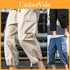 Relaxed Fit Men Capri Short Pants With Adjustable Ankles For Casual And Beachwear