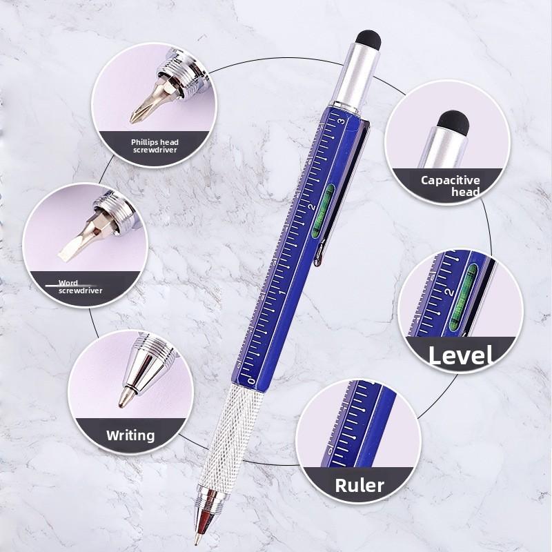 Multifunction Tool Pen Level Ruler Touch Screen Screwdriver For Diy Projects And Office Work