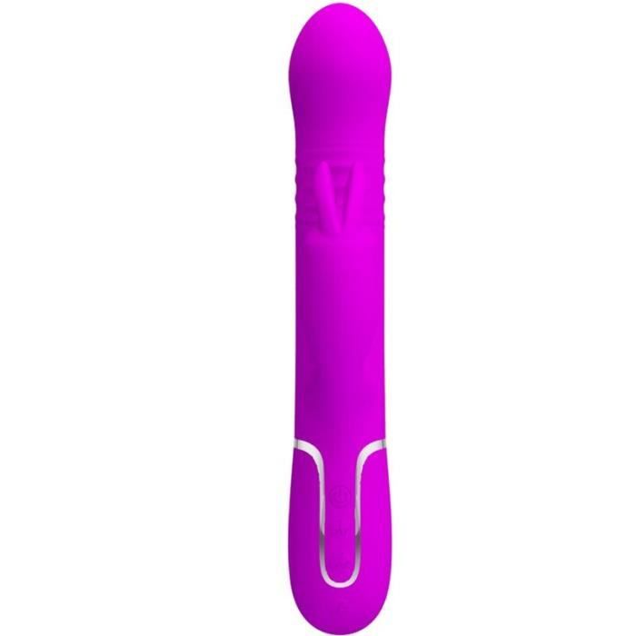 Vibromasseur - PRETTY LOVE - COALE RABBIT - Violet - 7 fonctions de vibration - ABS-silicone