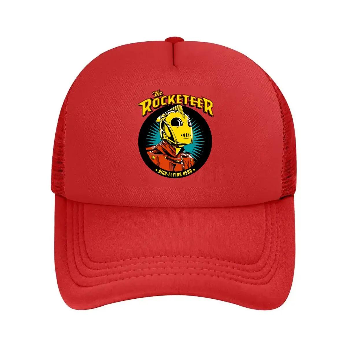The Rocketeer High Flying Hero in Retro Style Mesh Baseball Cap One Size