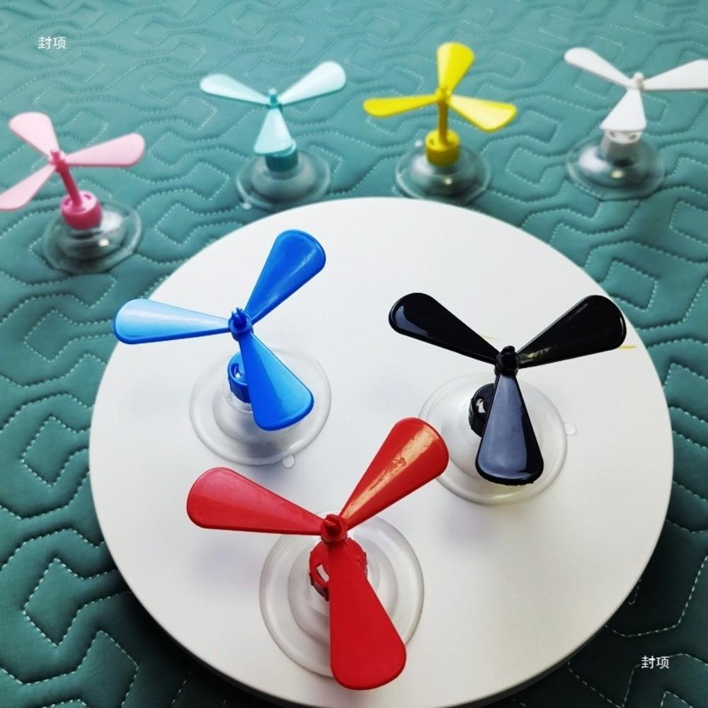 4pcs Plastic Bamboo Dragonfly Decor Sucker Mount Motorcycle Helmet Propeller  Helmet Accessories