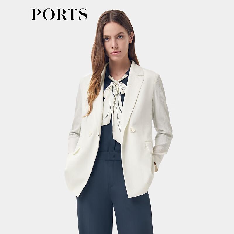 

Женская клетчатая куртка из смесового шелка PORTS M