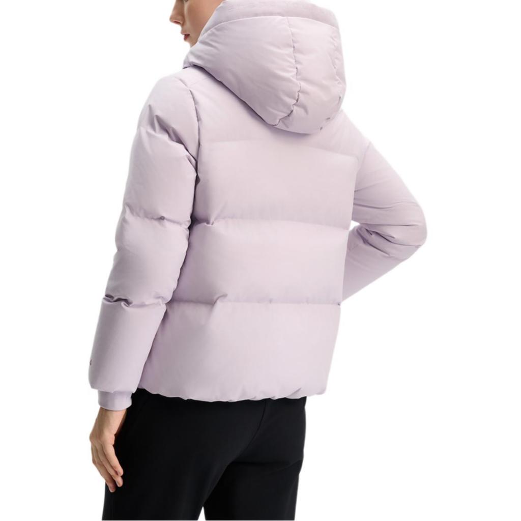 Fila Fleece Hooded Puffer Jacket Women Outerwear Light-Mist-Purple A11W441905FPR