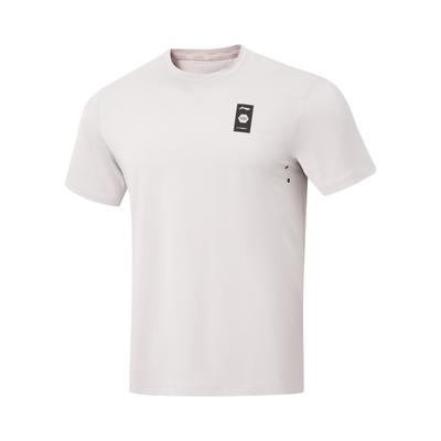 Fitness Series Versatile Casual Fashion Quick-Dry Round Neck Cool Short Sleeve T-Shirt Men Tops Moon-Mist-Gray ATSV695-5