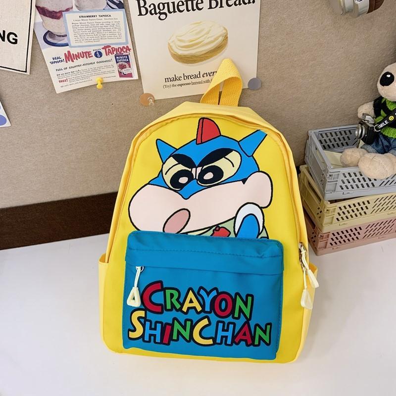 

Shin Crayon Chan Action Kamen Letters Cartoon Pattern Children Backpack жёлтый