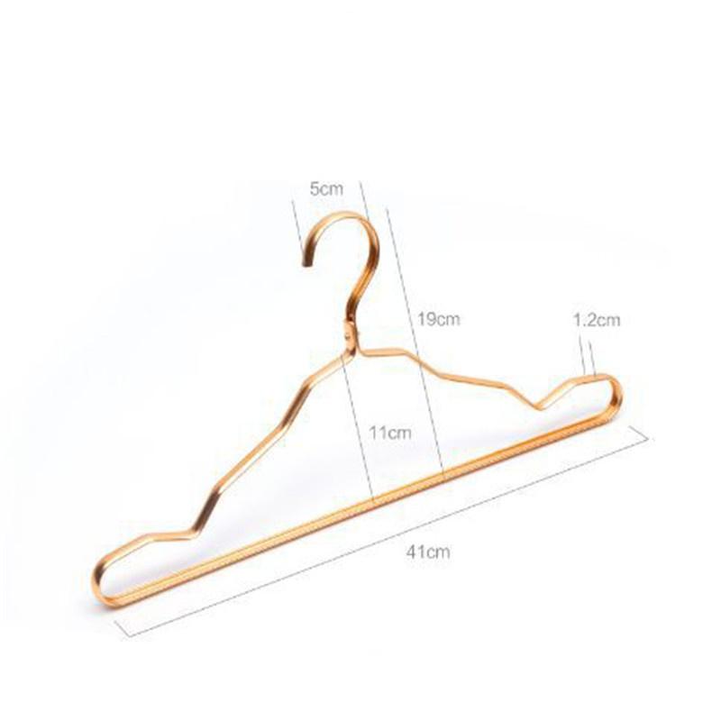 10 Pcs Aluminum Alloy Clothing Hanger ,Durable Anti Deformation Metal Closet Storage Rack Hangers,Wardrobe Space Saver Hanging Supplies Organizer