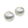 Elegant Brushed Silver Round Ear Studs: Stylish, Versatile, and Personalized Light Luxury Jewelry.