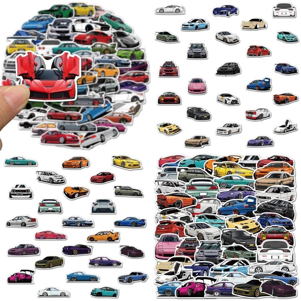 Colorful Cartoon Car Sticker Set Waterproof Decals For Cars Motorcycles Skateboards And Luggage Pack Of 100