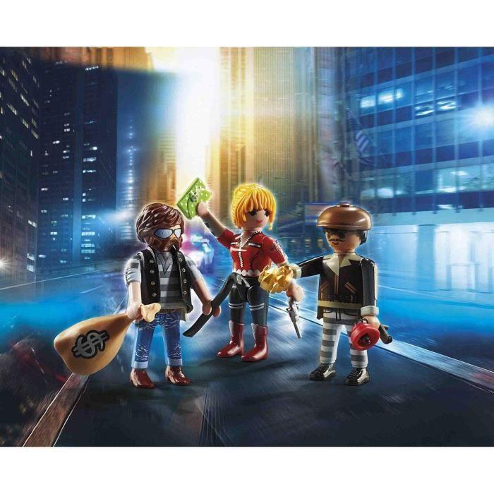 PLAYMOBIL - 70670 - Police Equipe De Bandits - Matériaux Mixtes - Enfant - Multicolore - Mixte - 4 Ans