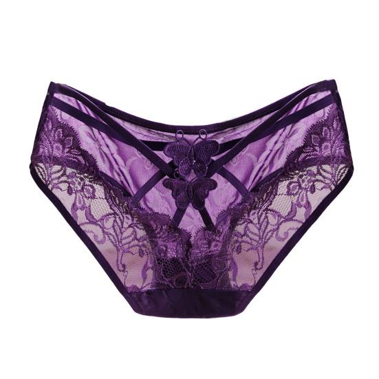 Sexy Lady Briefs Solid Color Anti-septic Underwear Soft Quick Dry Women Panties for Daily Wear