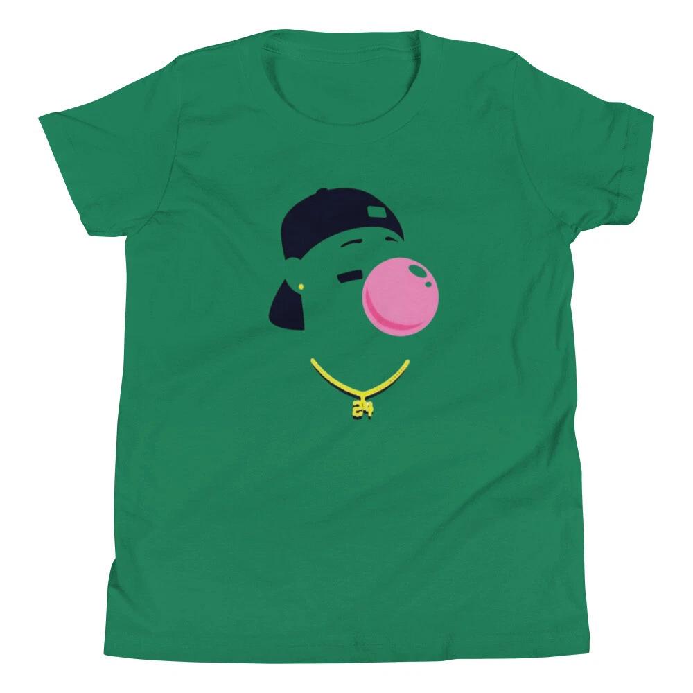 

KEN GRIFFEY JR. *YOUTH* BUBBLE GUM T-SHIRT SEATTLE MARINERS 90s BASEBALL SWING L