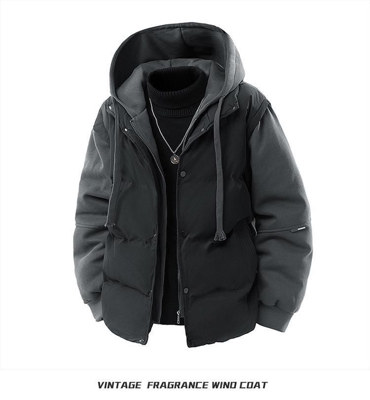 Unisex Thickened Cotton Hooded Jacket - Trendy, Warm, and Versatile Winter Outerwear