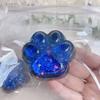 Clear Cat Paw Squeeze Toy Anxiety Stress Relief Glitter Kitten Paw Pinch Sensory Toy