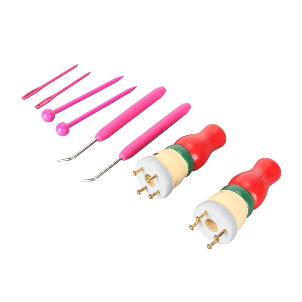 Innovative Design Knitting Loom Toy Wooden Hand Crafting Toy French Knitter Tool Craft Activity