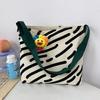 Slouchy Canvas Shoulder Bag for Women with Large Capacity