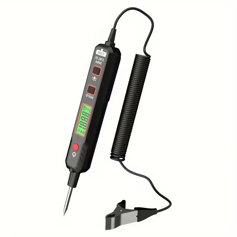 Automotive Circuit Tester With LED Display Automotive Voltage Tester Automotive Diagnostic Tool 1PC чёрный