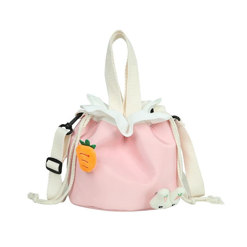 

Cute doll bag women s 2020 new Korean version ins sweet little fresh bucket bag student shoulder messenger bag розовый