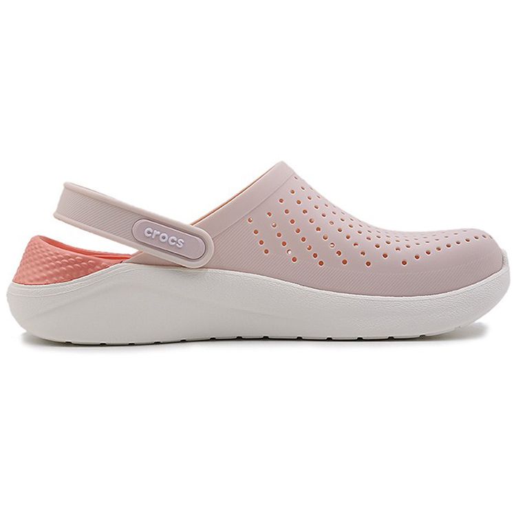 Crocs Literide Outdoor Open Toe Flat Hole Sports Sandals Unisex Sandals Light-Pink 204592-6PL
