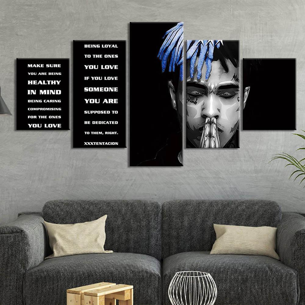 

Холст Картинки Рамки HD Печать Плакат 5 Штук Цитаты Картины Модульное домашнее украшение Настенное искусство