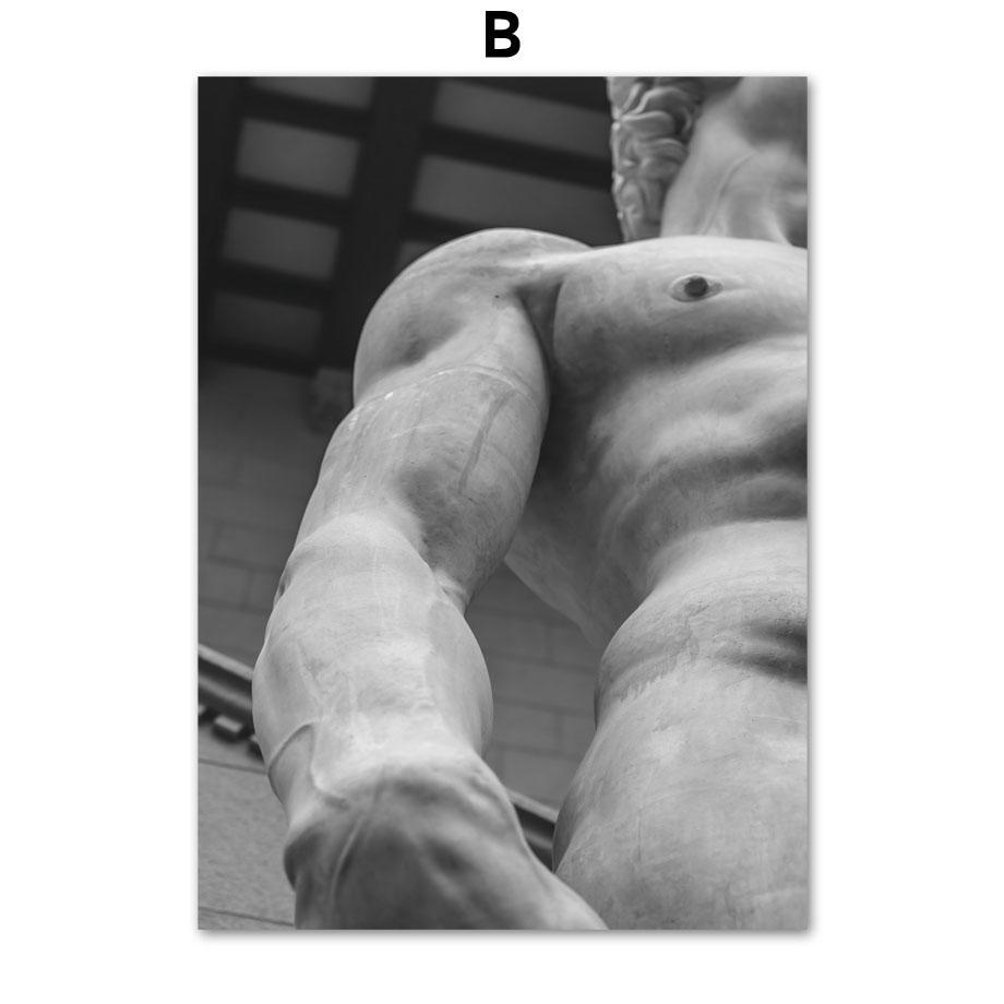 

Скульптуры древнегреческих богов, статуя Давида, настенная живопись на холсте, плакаты на скандинавскую тему и принты, настенная картина для декора гостиной 40X50cm No Framed