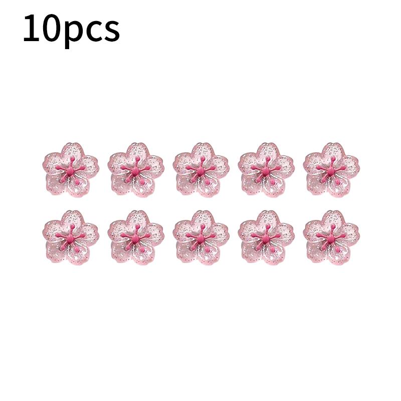 

Pink Cherry Blossom Fridge Magnets Glitter Resin Sakura Flower Refrigerator Stickers Kitchen Magnetic Whiteboard Decor for Girls