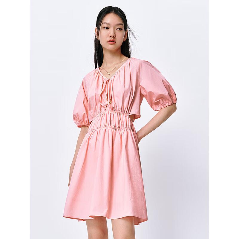 PEACEBIRD Women's Elegant Commuter Cutout A-Line Dress