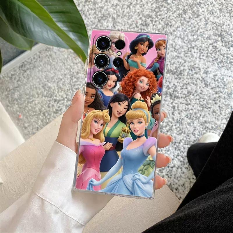 Elsa Anna Frozen Prinzessin Disney Transparente Hülle Für Samsung Galaxy S26 S25 Ultra S24 S22 S26 Plus S20 S23 S21 S25 FE 5G Hülle
