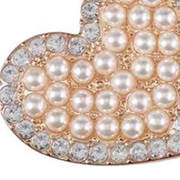 Crocs Pearl Embellishment Acrylic Shoe Accessories Unisex Couple Gold Gold