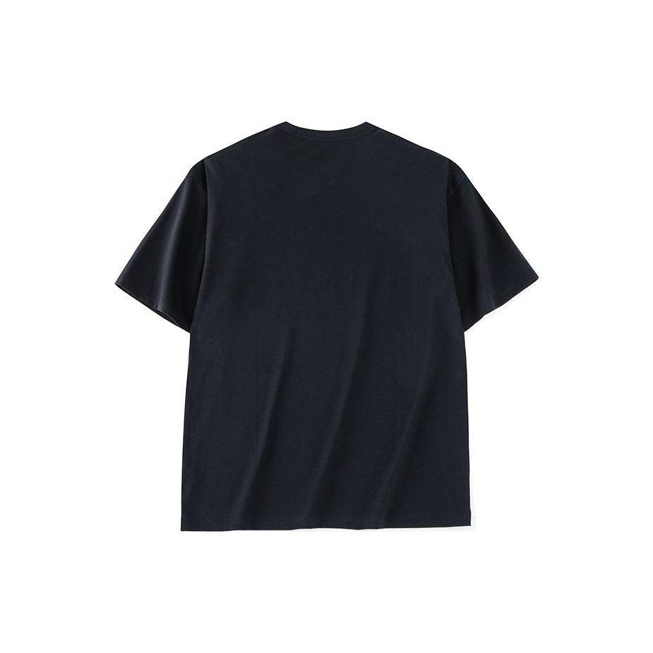 Anta Logo Pattern Round Neck Short-Sleeve T-Shirt Unisex Tops Black 972328113-4